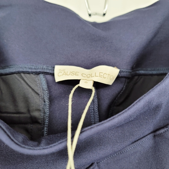 The Cause Collection Navy Red High Waist Pants 6 - Picture 11 of 15